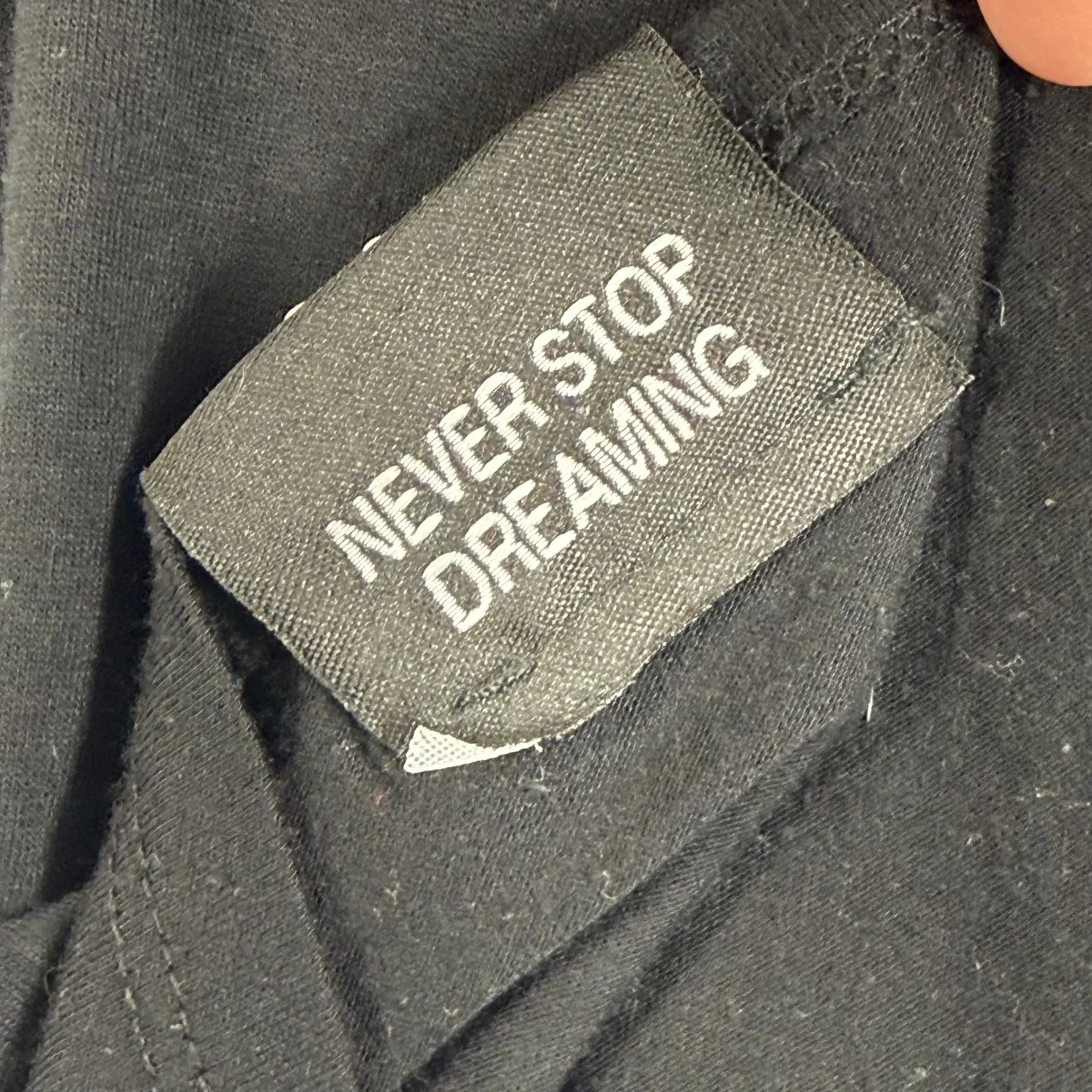 DREAM Clothing Astronaut Helmet Graphic Crop Top T Shirt Womens Small Black Size XS - Image 8