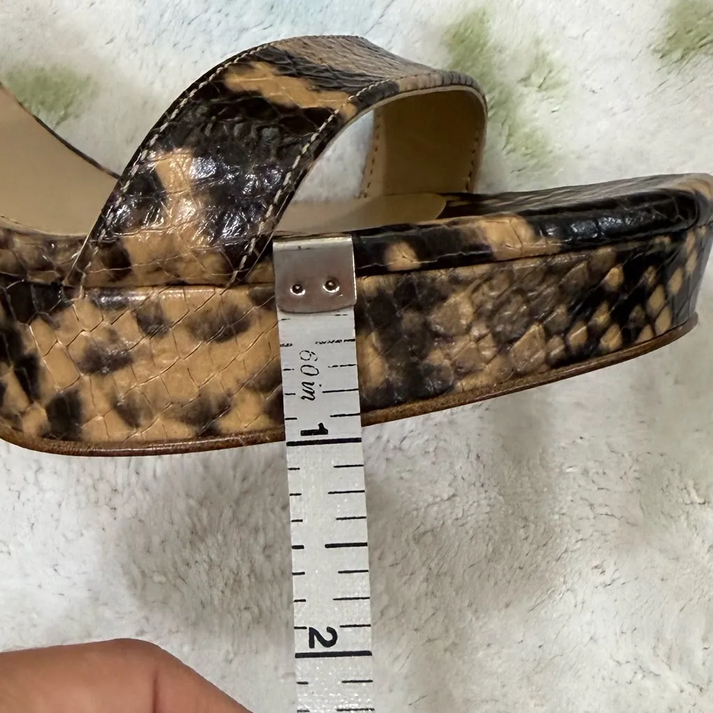 Michael Kors  Brown Patterned Heels - Image 4