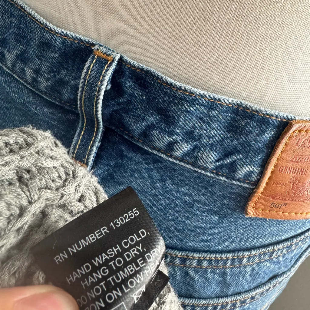 Knot Sisters‎ S (Revolve) Gray & Cream Striped High Neck Pullover Sweater Small - Image 8