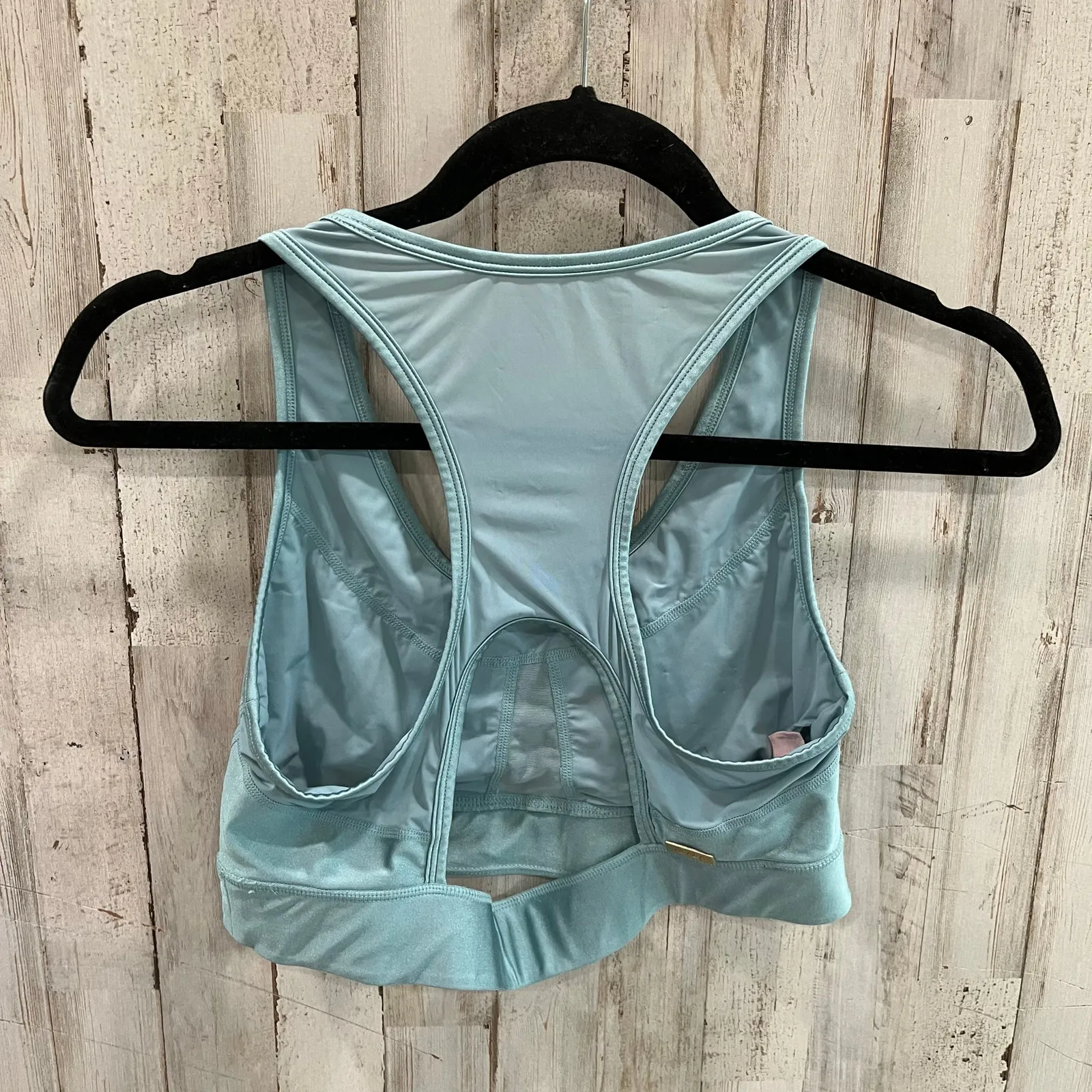 Alala Surf Sports Bra  New Strappy Medium $85 Mesh Aqua Unpadded Rent The Runway - Image 3