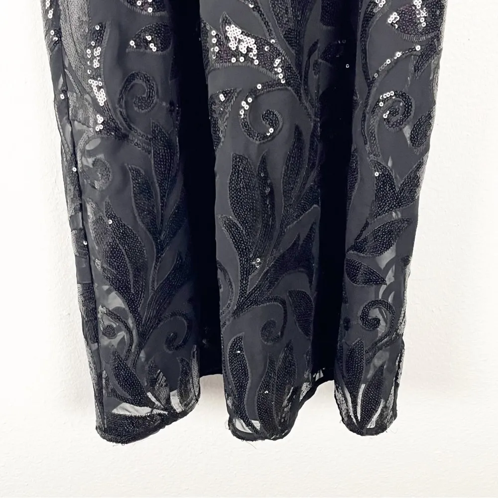 SHOW ME YOUR MUMU Gomez Black Sequin Halter Top Back Zipper Mini Dress, Size XS - Image 5