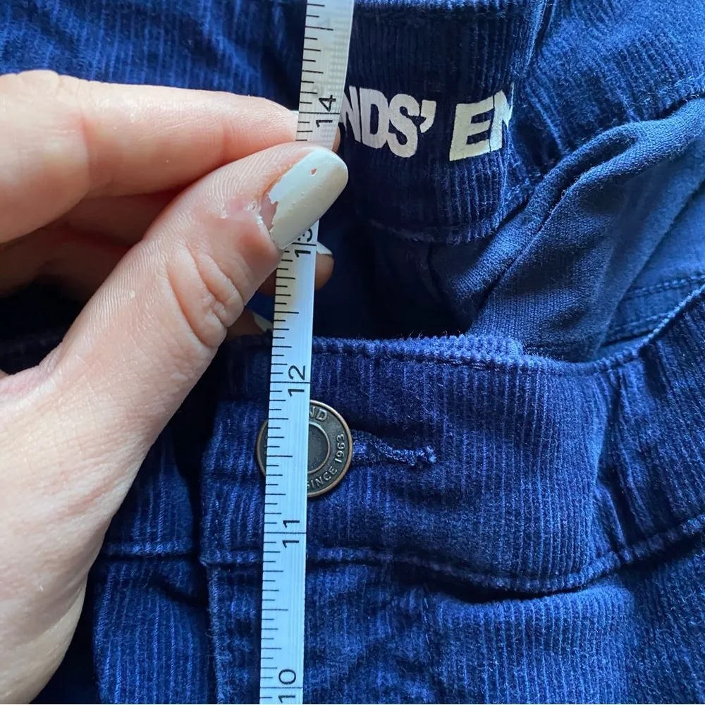 Lands End Women’s Blue Corduroy Capris Mid Rise Straight Size 24w - Image 8
