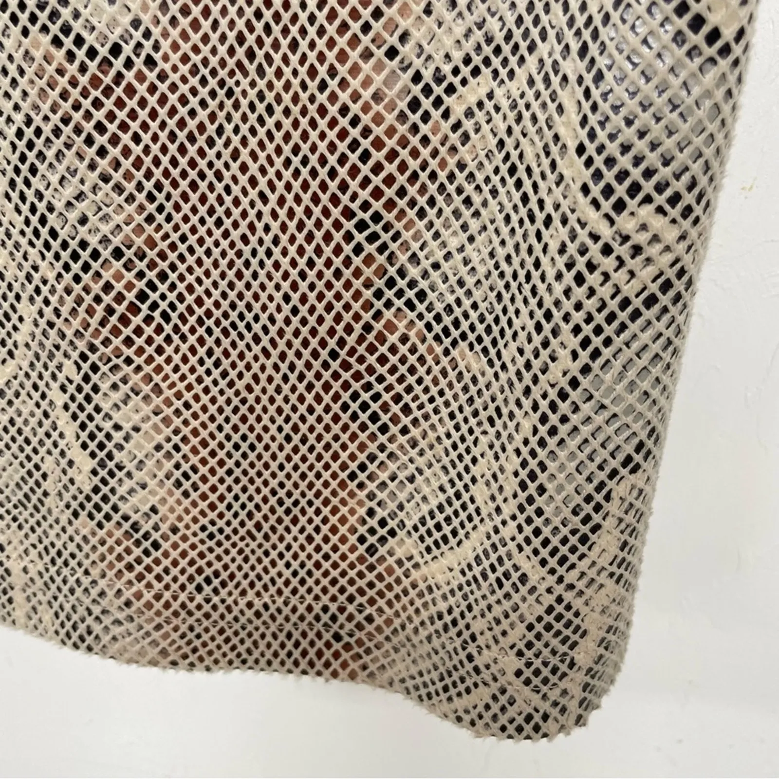 Urban Outfitters Tan Snake Print Mini Dress Open Back Baddie Womens S Sleeveless - Image 5