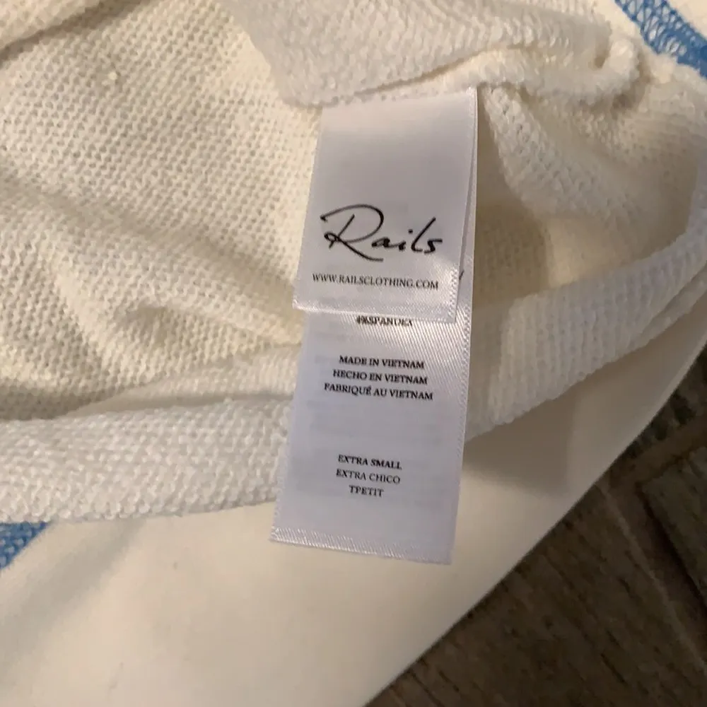 Rails Alice cream rainbow stitch crew sweater - Image 5