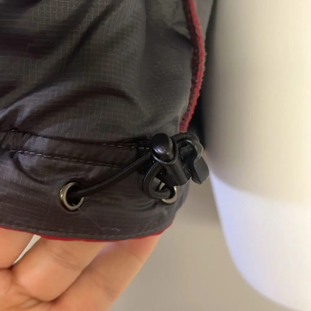 Land’s End Women’s Black Red Gray Zip-up Jacket w/ Mock Neck Pockets-Small (6-8) - Image 9