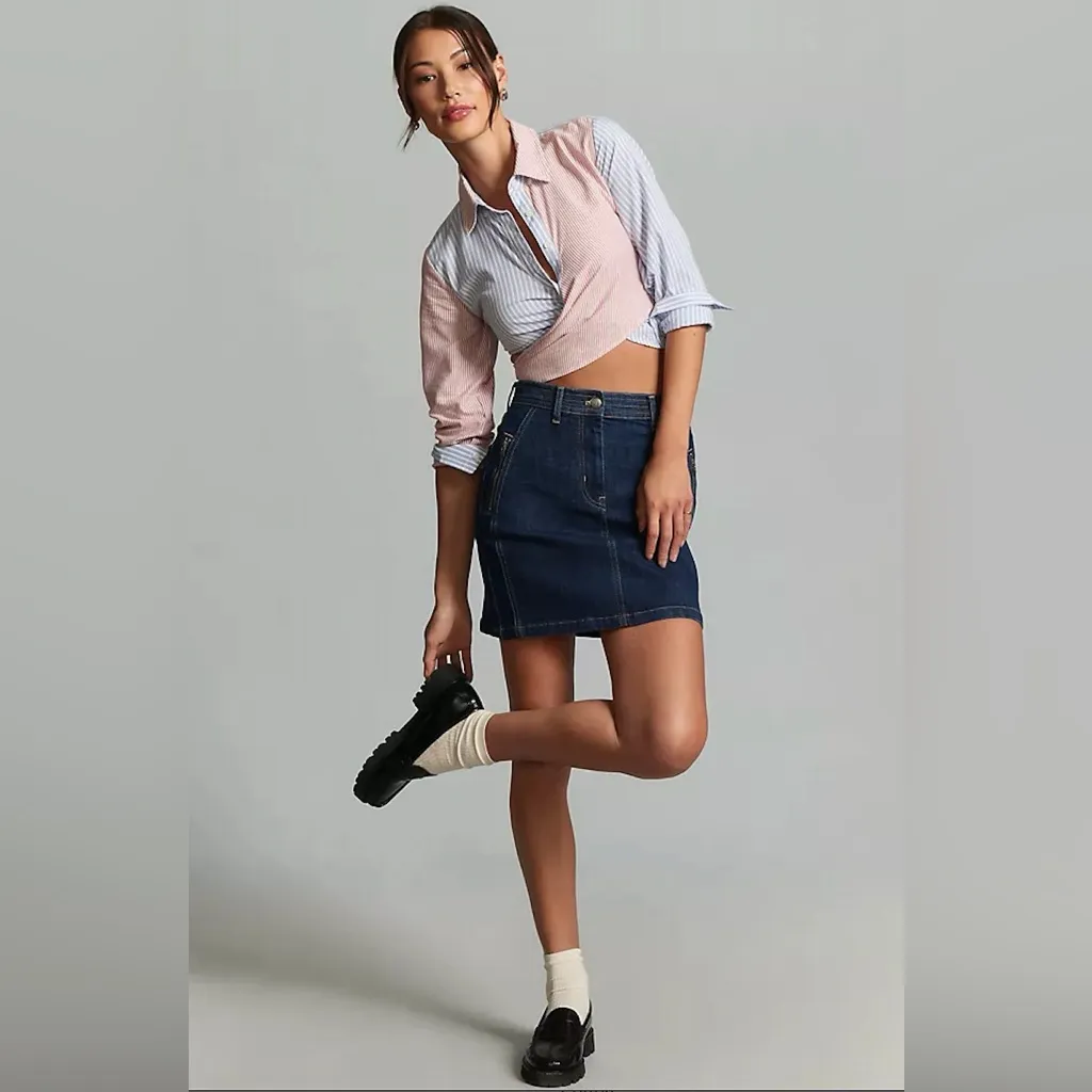 NWT Maeve Two-Tone Wrap Shirt Size XS - Image 4