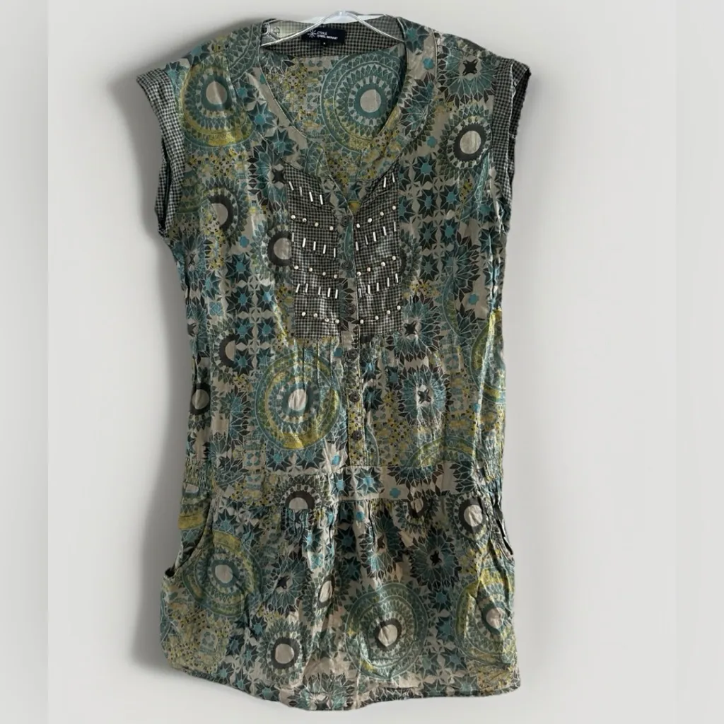 Isabel Marant Étoile Sleeveless Pockets Bohemian Mini Dress/Tunic RARE US 2 - Image 3