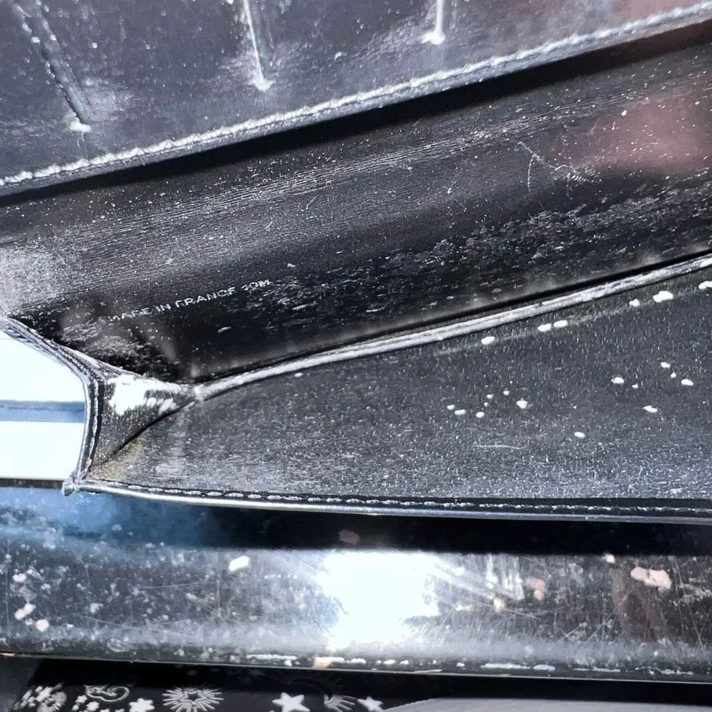 Dunhill Wallet Purse Long Wallet D Logos Black Silver Authentic - Image 11