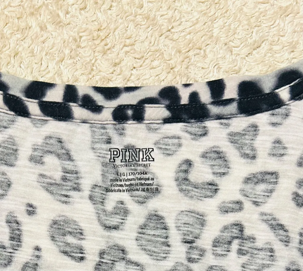 Victoria's Secret Black Cheetah Tee - Image 3