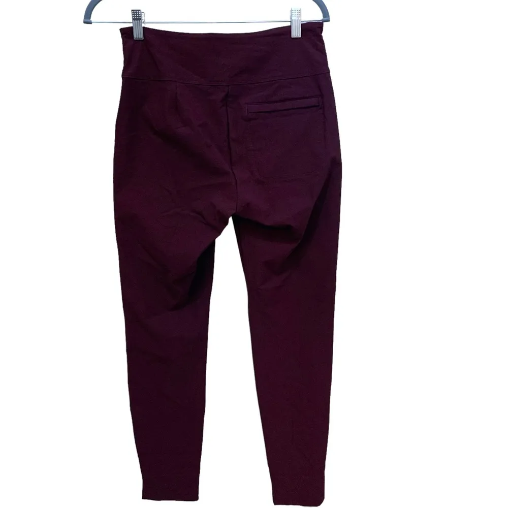 Athleta 6 Wander skinny stash pant in maroon wine red burgundy cigarette jegging - Image 6