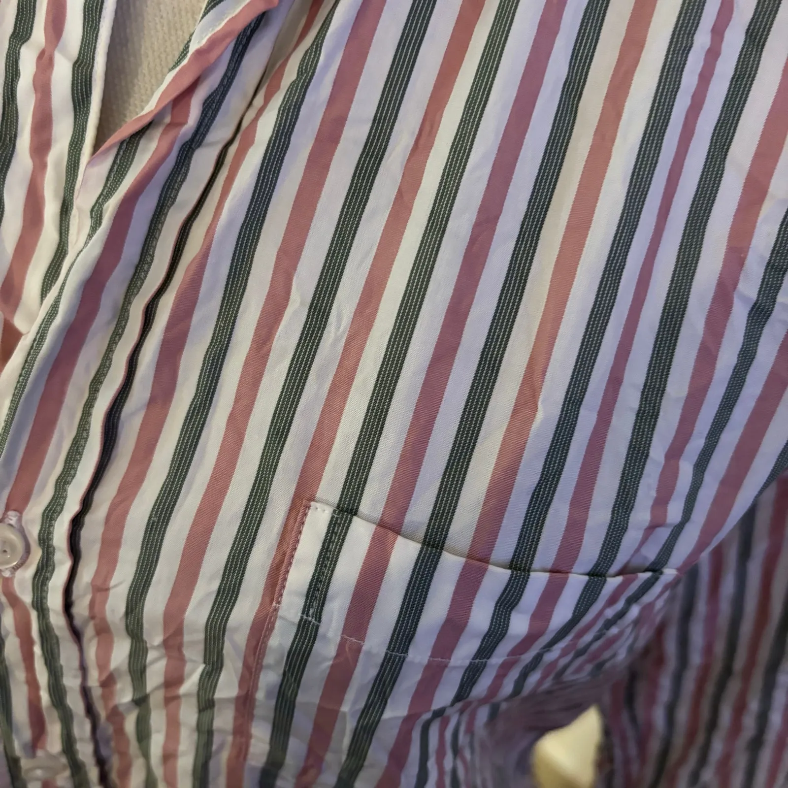 Frank & Eileen Size S Barry Button Front Up Shirt Stripes Striped Long Sleeves - Image 3