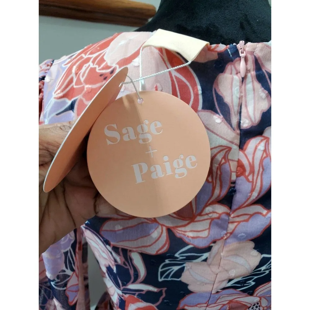 Sage + Paige Women Multicolor Polyester Long Sleeve V - Image 9