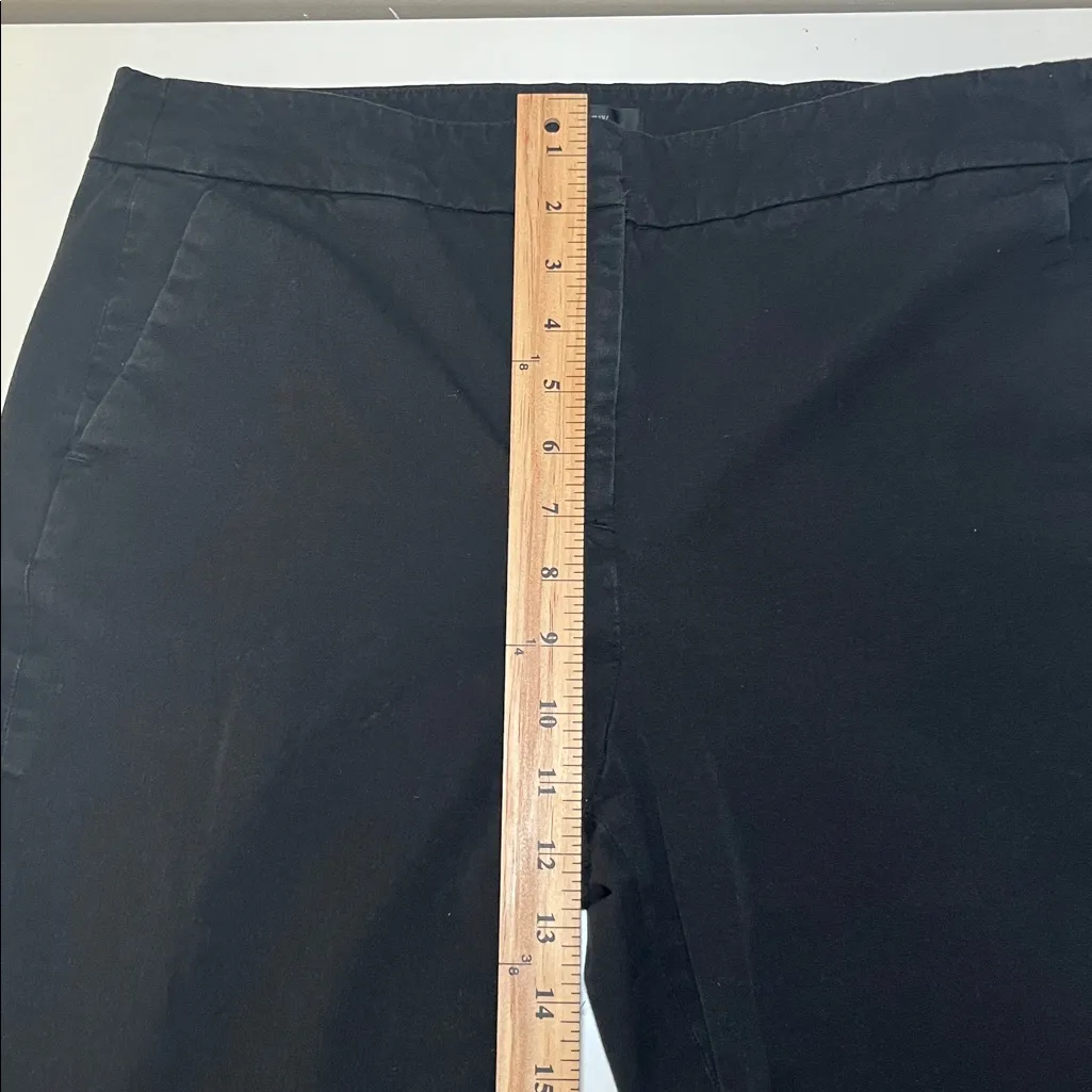 Jcrew Classic Black Women's Cropped Trouser Size 14 - Image 9