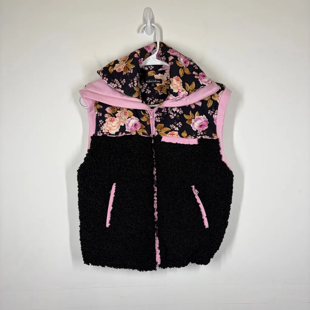 For Love & Lemons X Victoria’s Secret Floral Fleece Vest Size XS - Image 4