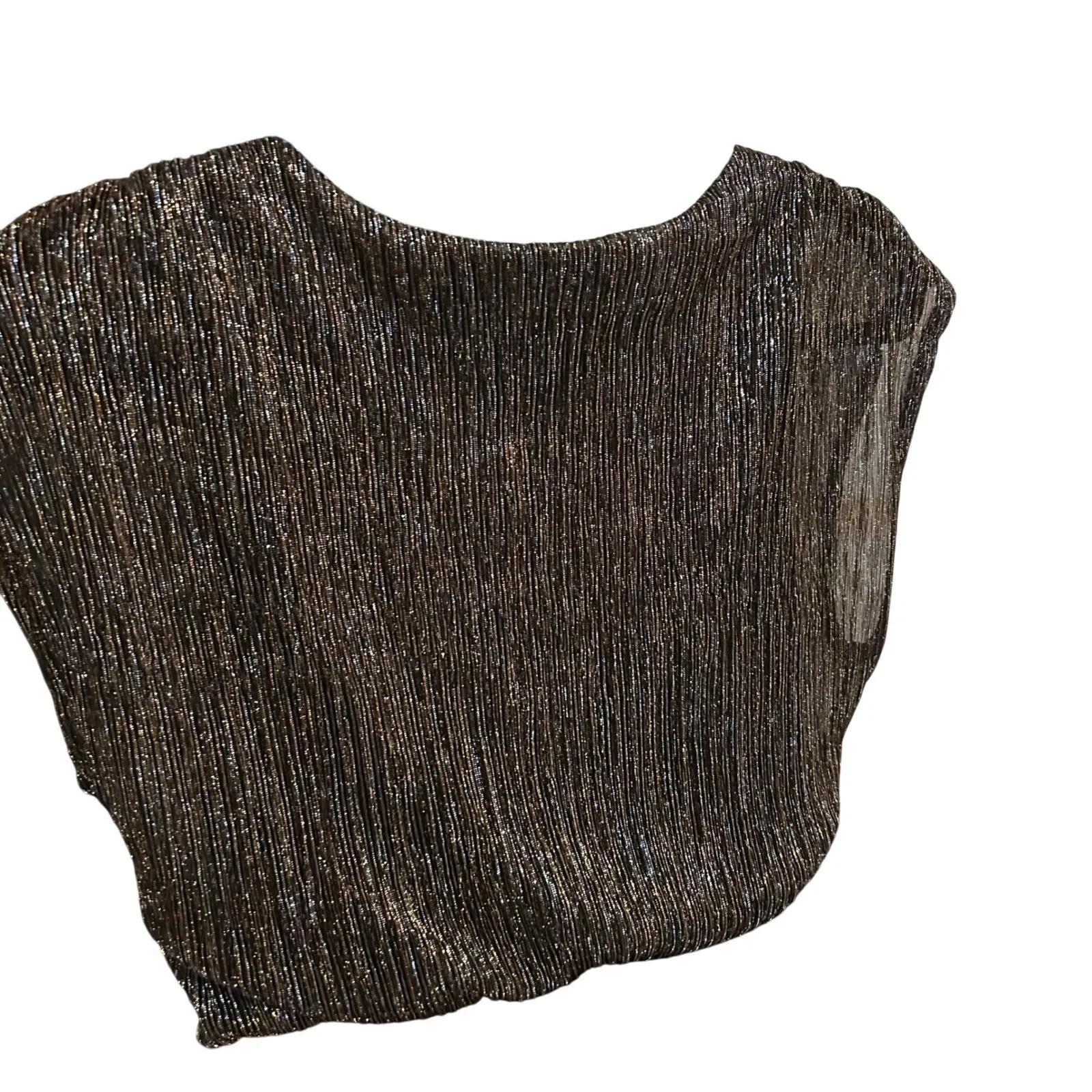 Enfocus Studio Party Dress Metallic Top Tiered Skirt Cocktail Size 8 - Image 5