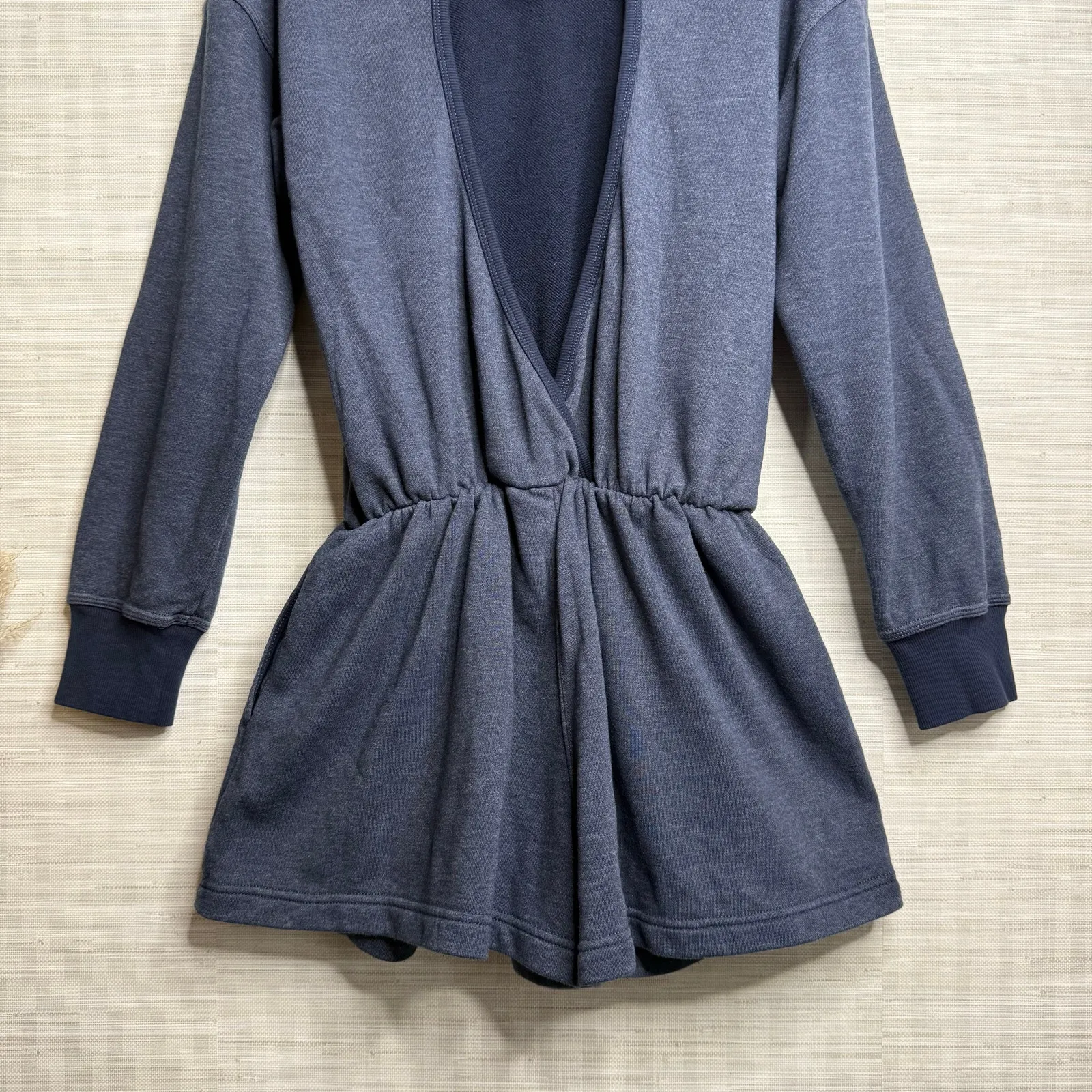 Free People romper hooded activewear cutout back onesie jumpsuit workout Small - Image 6