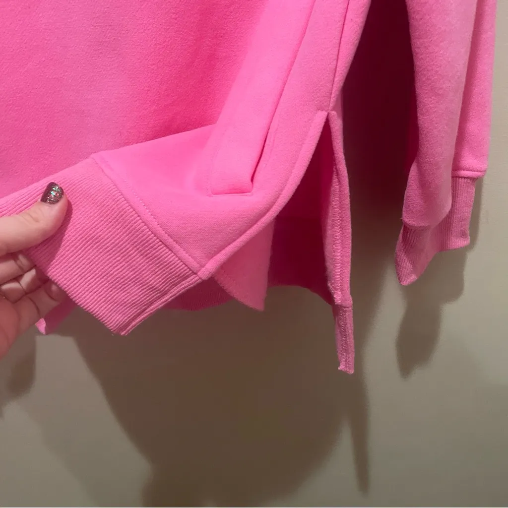 Saltywave Hoodie Pink Womens Size Medium Pullover Drawstring Kangaroo Pocket - Image 4