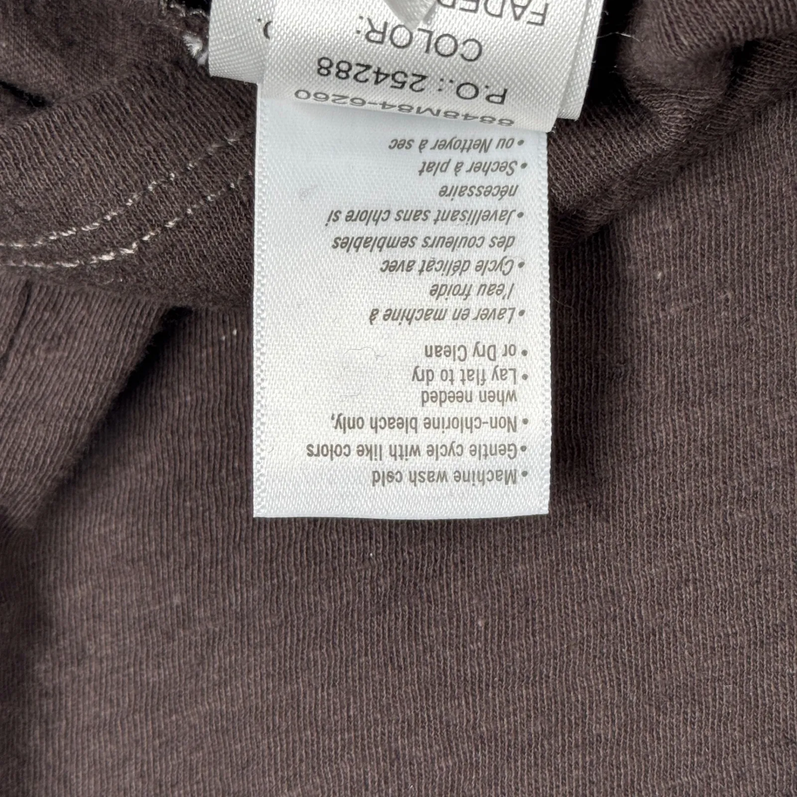 Paige Shirt Brown Lunar Tee Ruched Sleeve Casual Top Neutral Womens Size Medium‎ - Image 8