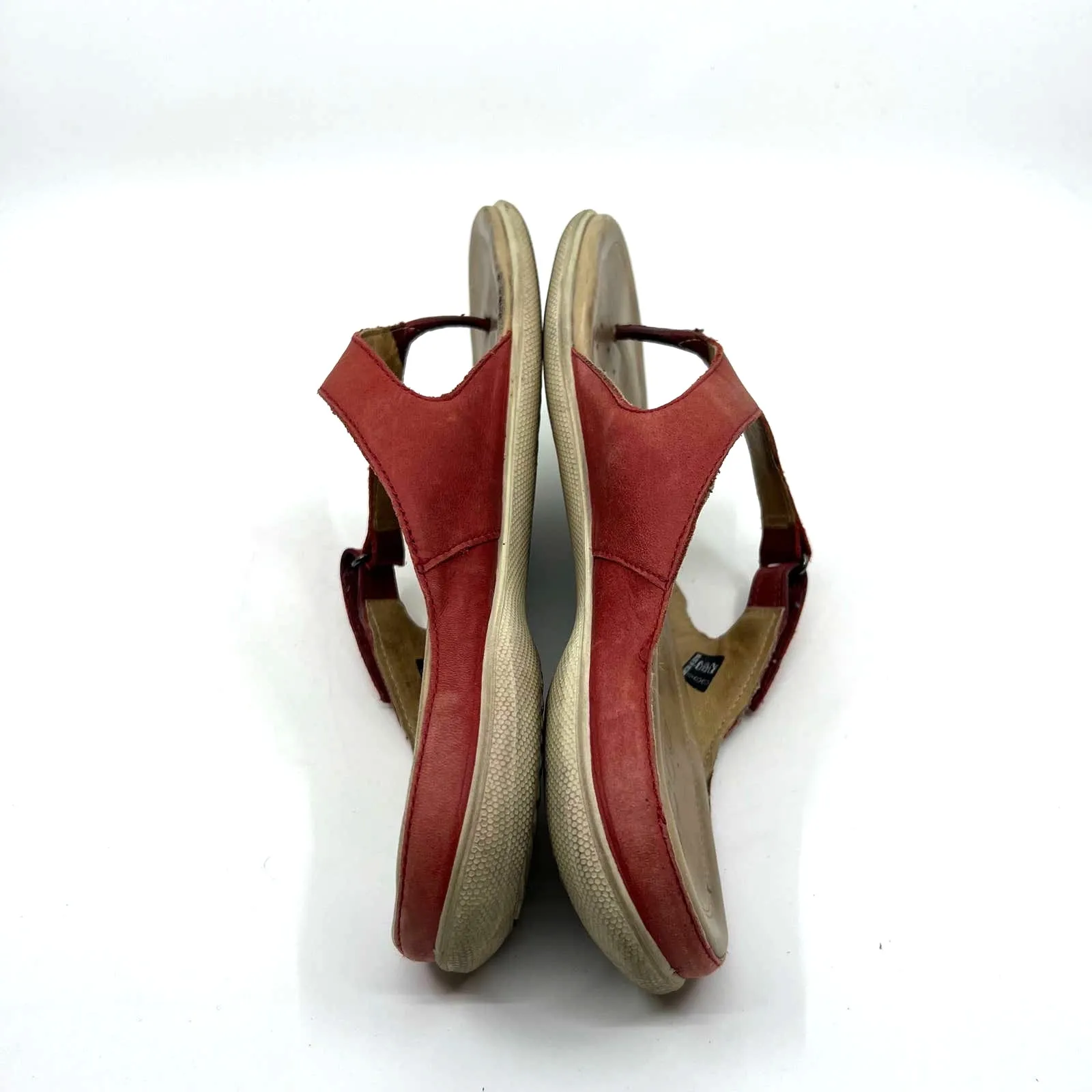 ECCO Comfortable Red Thong Sandals Women's 8.5 US - Image 7