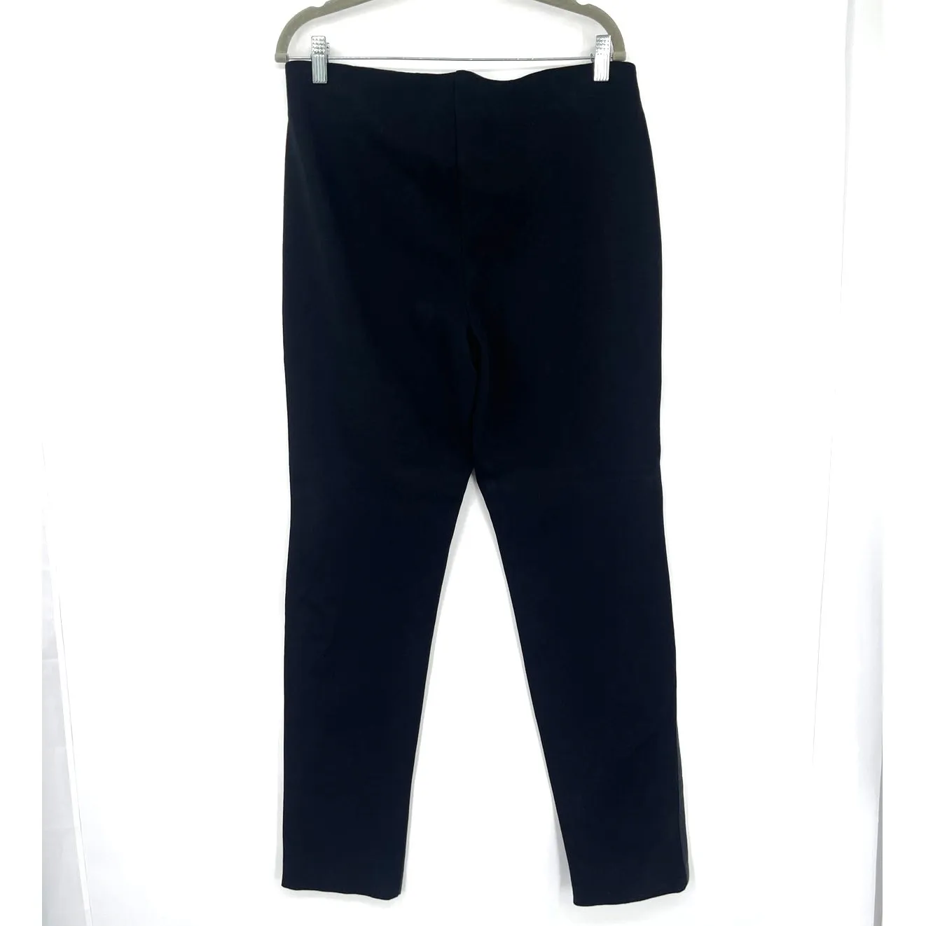 Chico's Faux Leather Ponte Womens Pants Sz 1.5/10 Mob Wife Goth Streetwear Edgy - Image 6