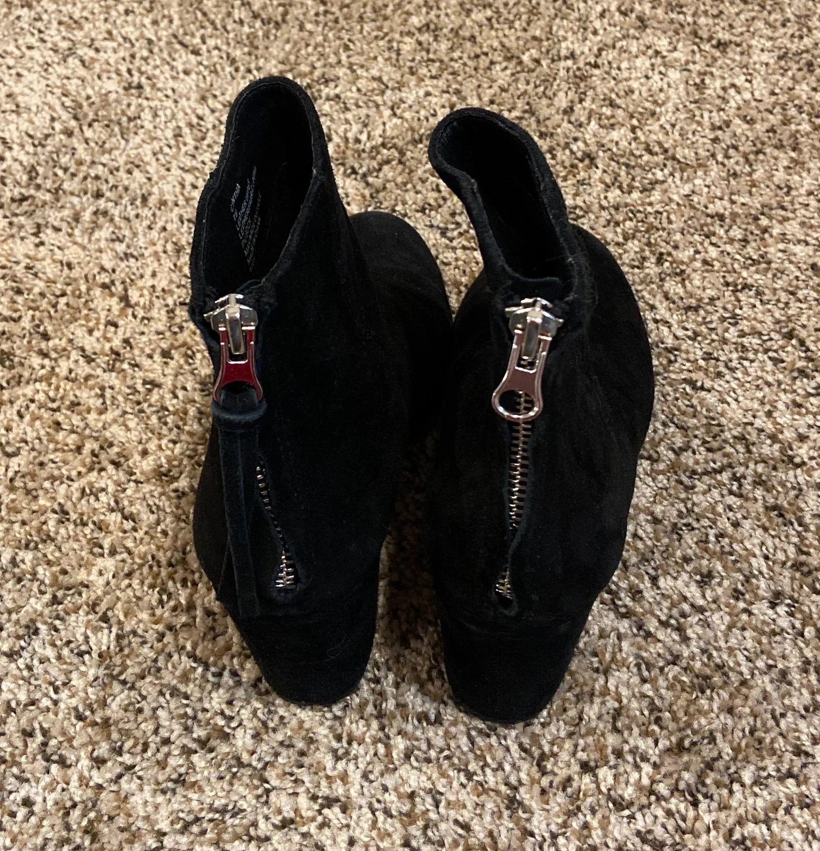 Steve Madden black suede booties - Image 2