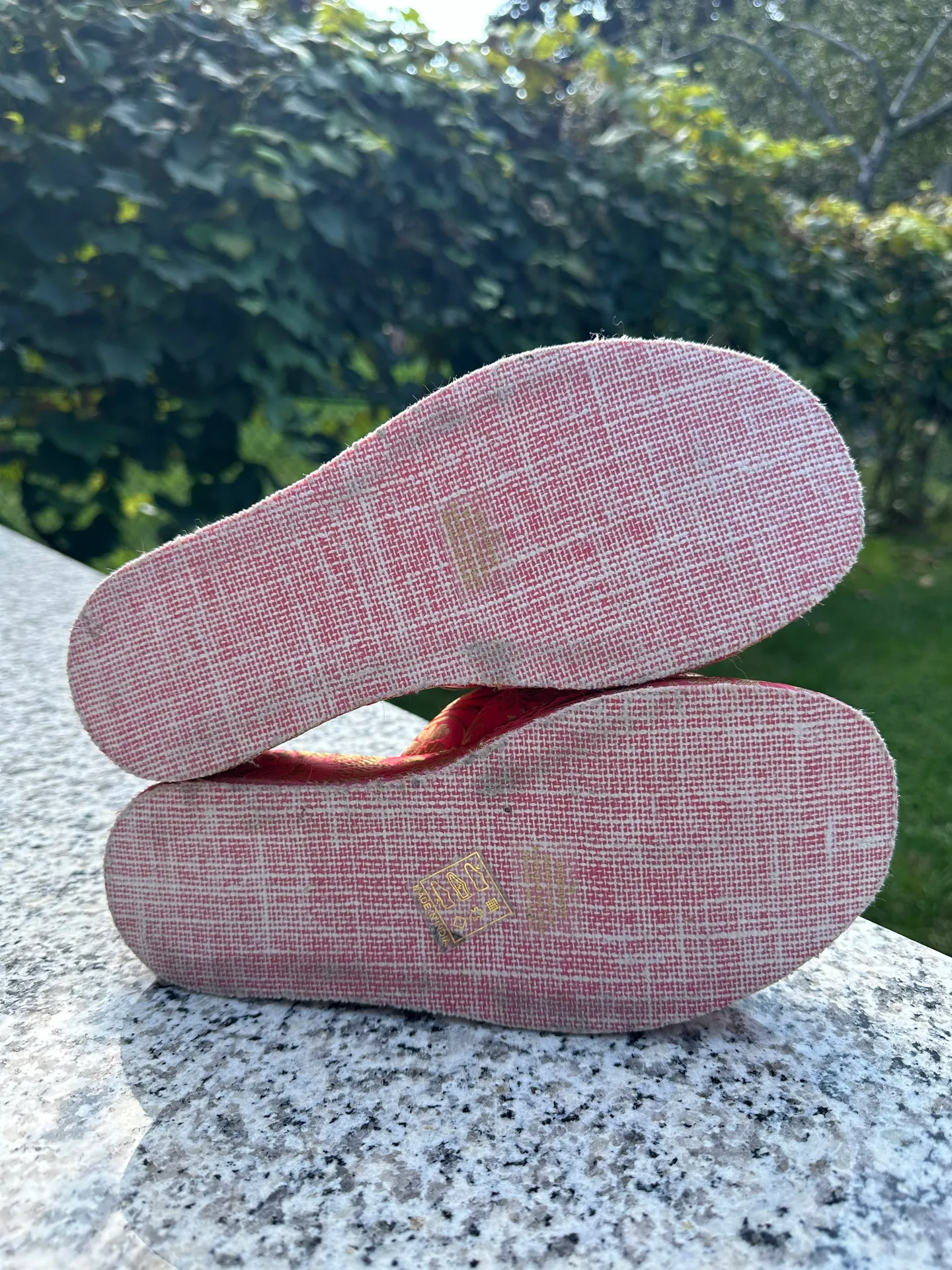 Almost Paradise Brocade Platform Sandals Coral Brocade Size 36 NWOB - Image 10