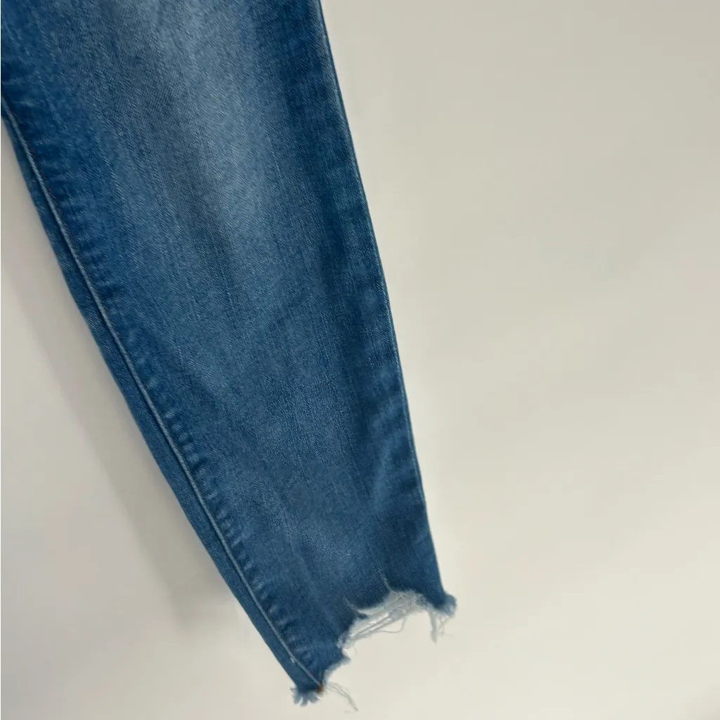 J. Crew 9" High Rise Toothpick Distressed Jeans - Image 5
