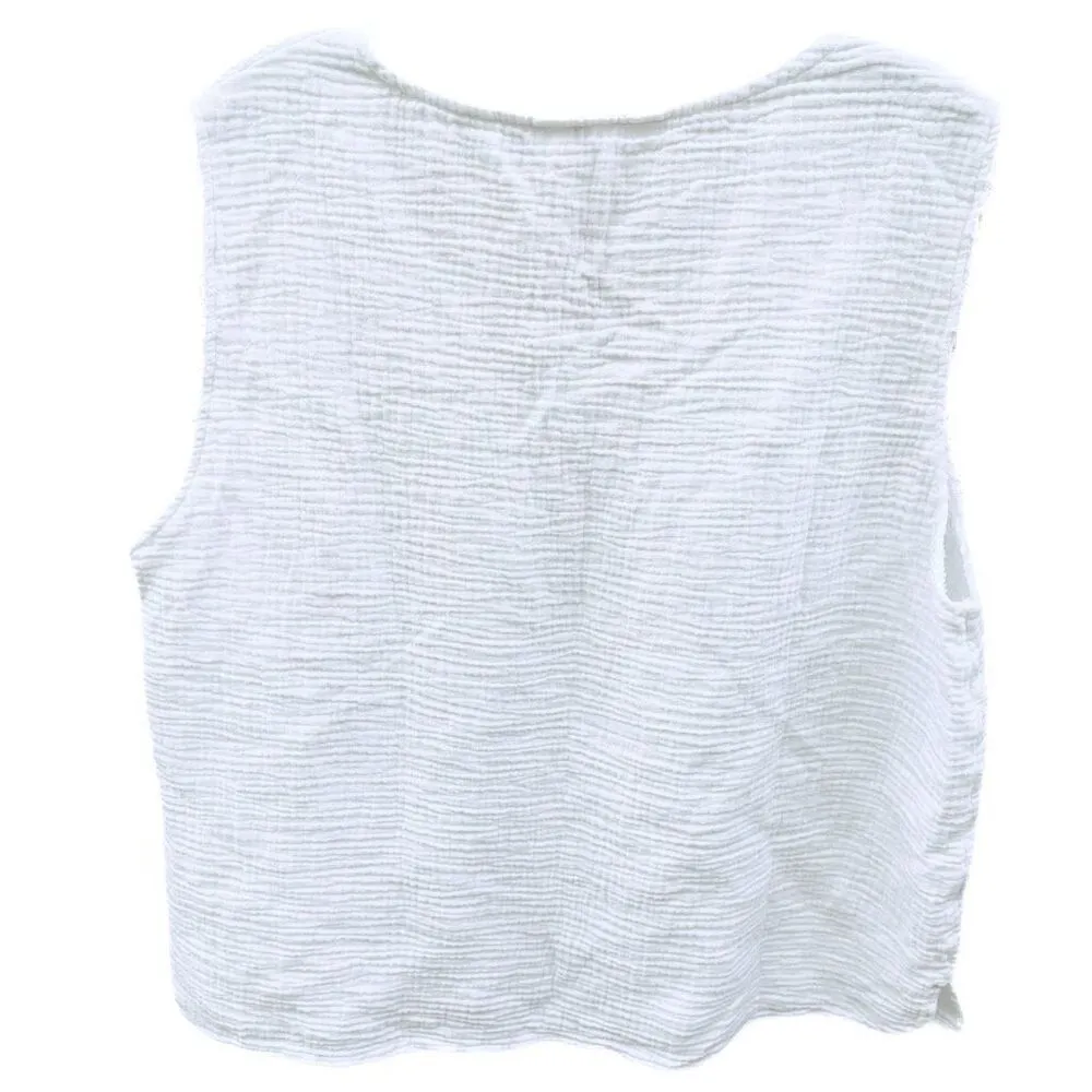 Three Dots  size XL waffle print 100% cotton tank top layering basic - Image 2