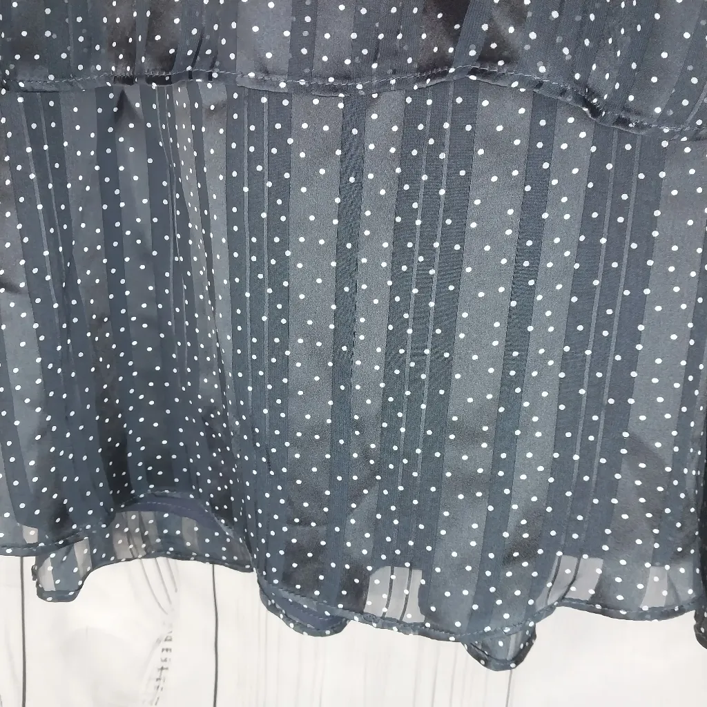 Banana Republic Pleated Tiered Sleeveless Polka Dot Dress NWT - Image 11