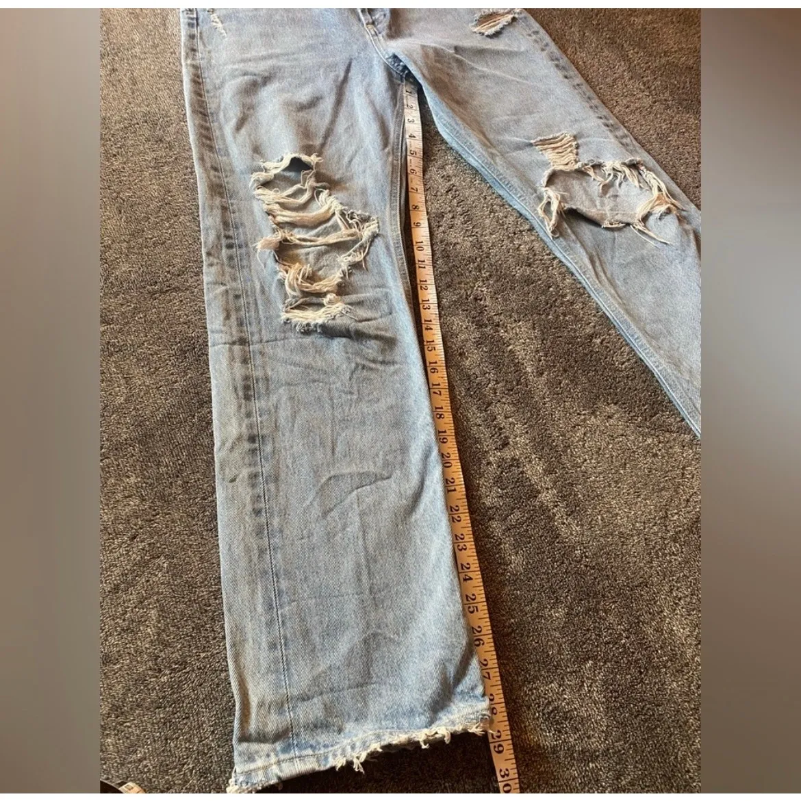 AGOLDE Los Angeles Blue Distressed Jeans ( 26 )‎ - Image 2