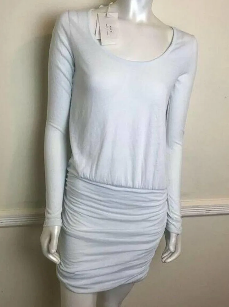 NWT Soft Joie Ruched Dress size S Powder Blue Bandage Skirt Lightweight - Image 2