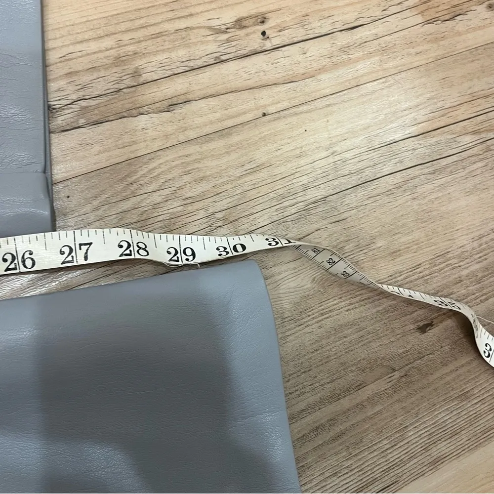 Aritzia Wilfred The Melina High Rise Vegan Leather Pants in Marble Grey size 6 Gray - Image 7