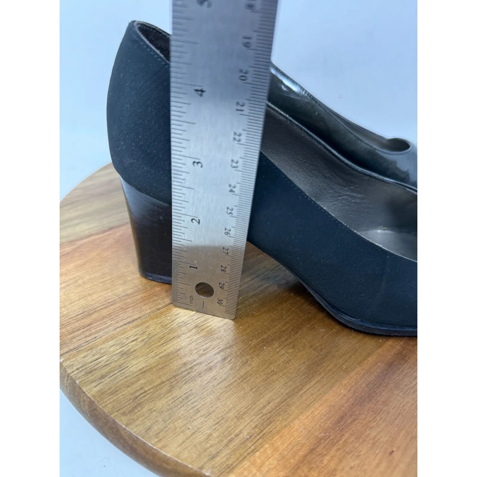 Peter Kaiser Pumps Womens‎ Colorblock Black Patent Leather Block Heel Size 5.5 3 - Image 8