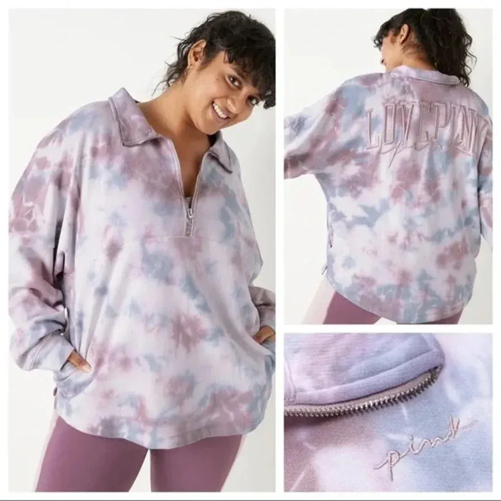 PINK Victoria's‎ Secret Tie Dye Sweater Size Small - Image 2