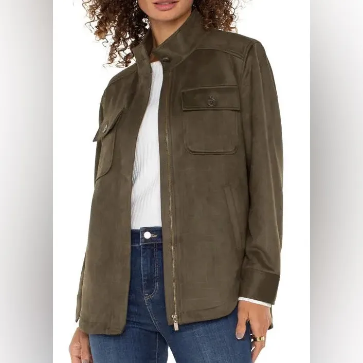 Liverpool Utility Pool Jacket olive green size medium - Image 2