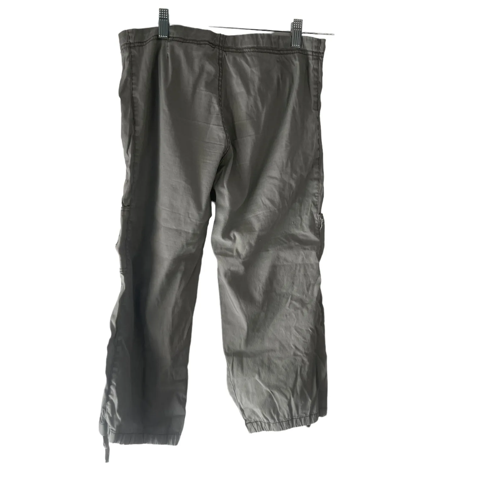 Paris Blues Y2k 2000s Juniors Size 7 Green Cargo‎ Crop Pants - Image 8