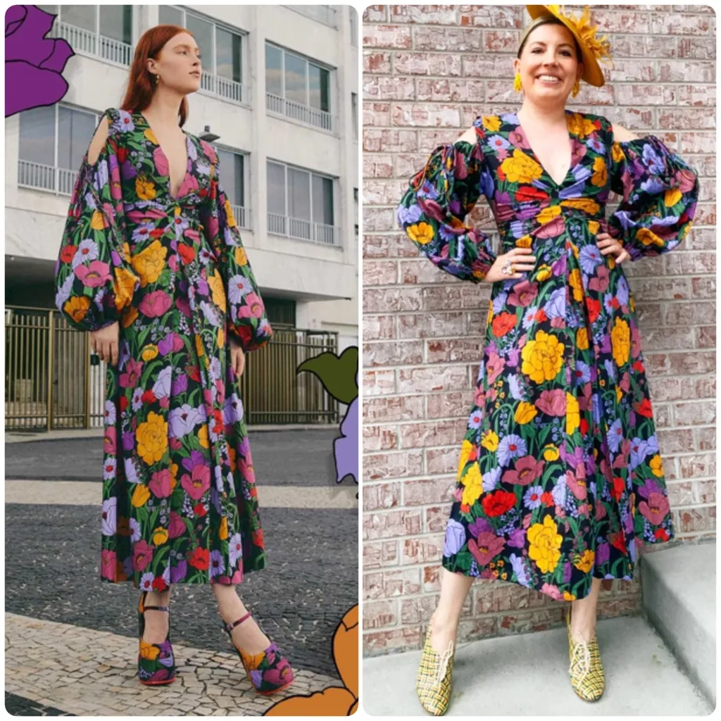 Farm Rio Bucolic Garden Cut Out Maxi Dress - Image 3