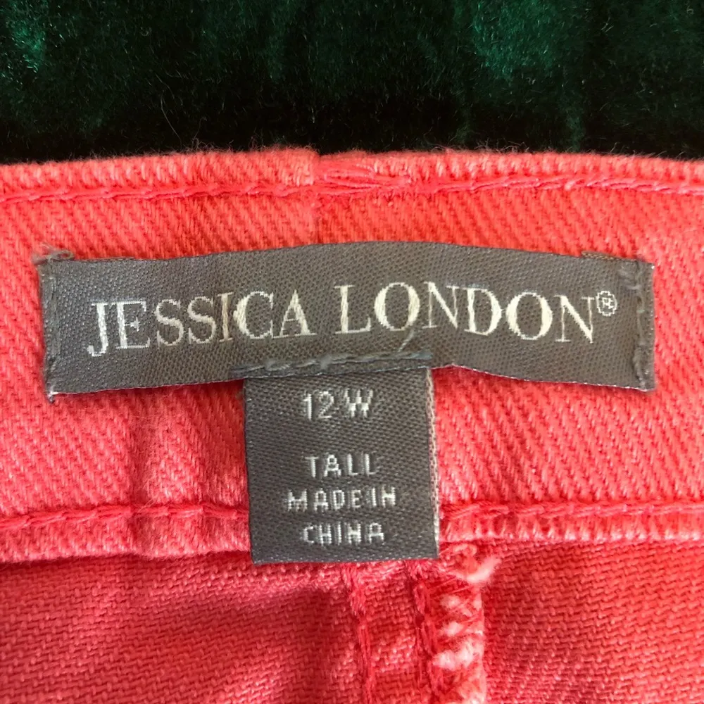 Vintage Jessica London Pink Coral Denim 2 Piece Set Jacket & Jeans Size 12-14 - Image 10