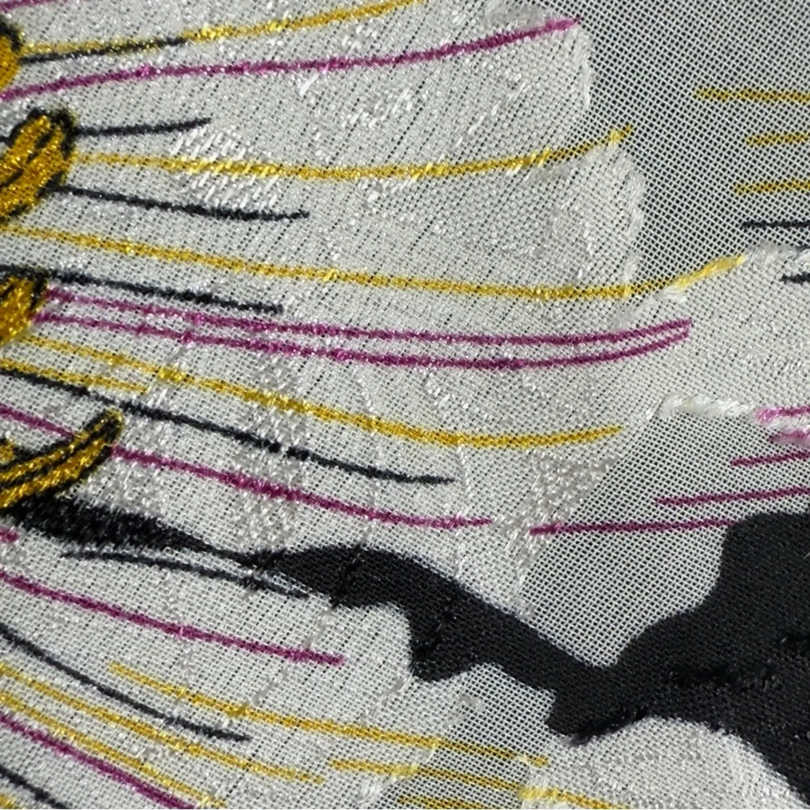 Band Of Gypsies RHO Floral Slip Midi Skirt Black Cream Boho Romantic Size S NEW - Image 5