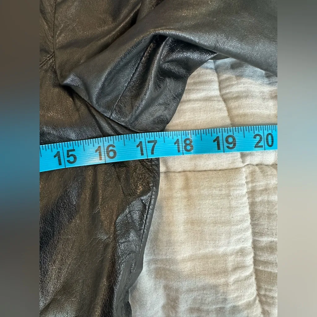 Roberto Cavalli Authentic Black Leather Lace Silk Moto Victorian style Jacket - Image 11