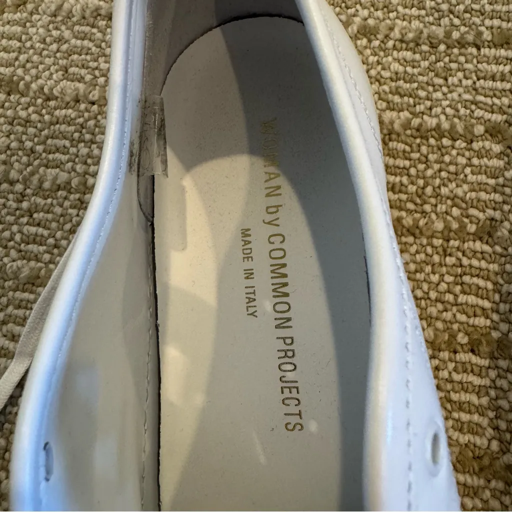 Common Projects Tournament Super Classic White Sneakers Size 8 - Image 4