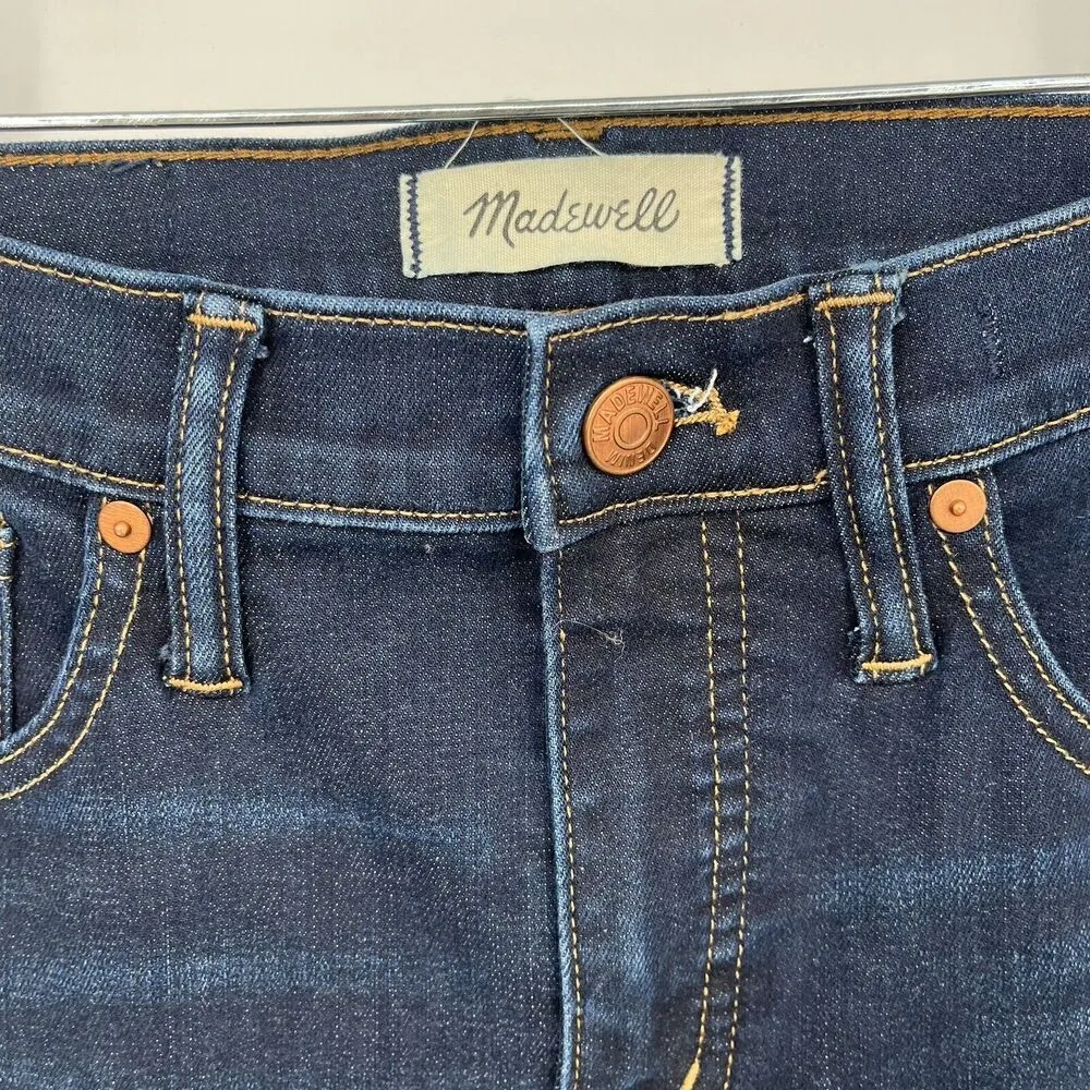 Madewell 9" Mid-Rise Skinny Jeans Larkspur Wash TENCEL Denim Edition Size 26 - Image 6