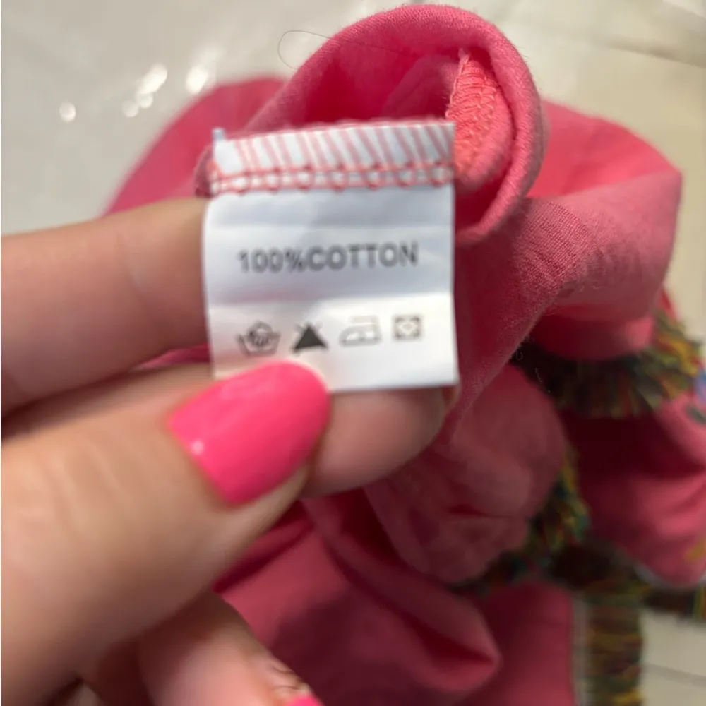 Velzera Size Medium Off Shoulder Tunic Dress Embroidered Fringe New Cotton Boho - Image 8