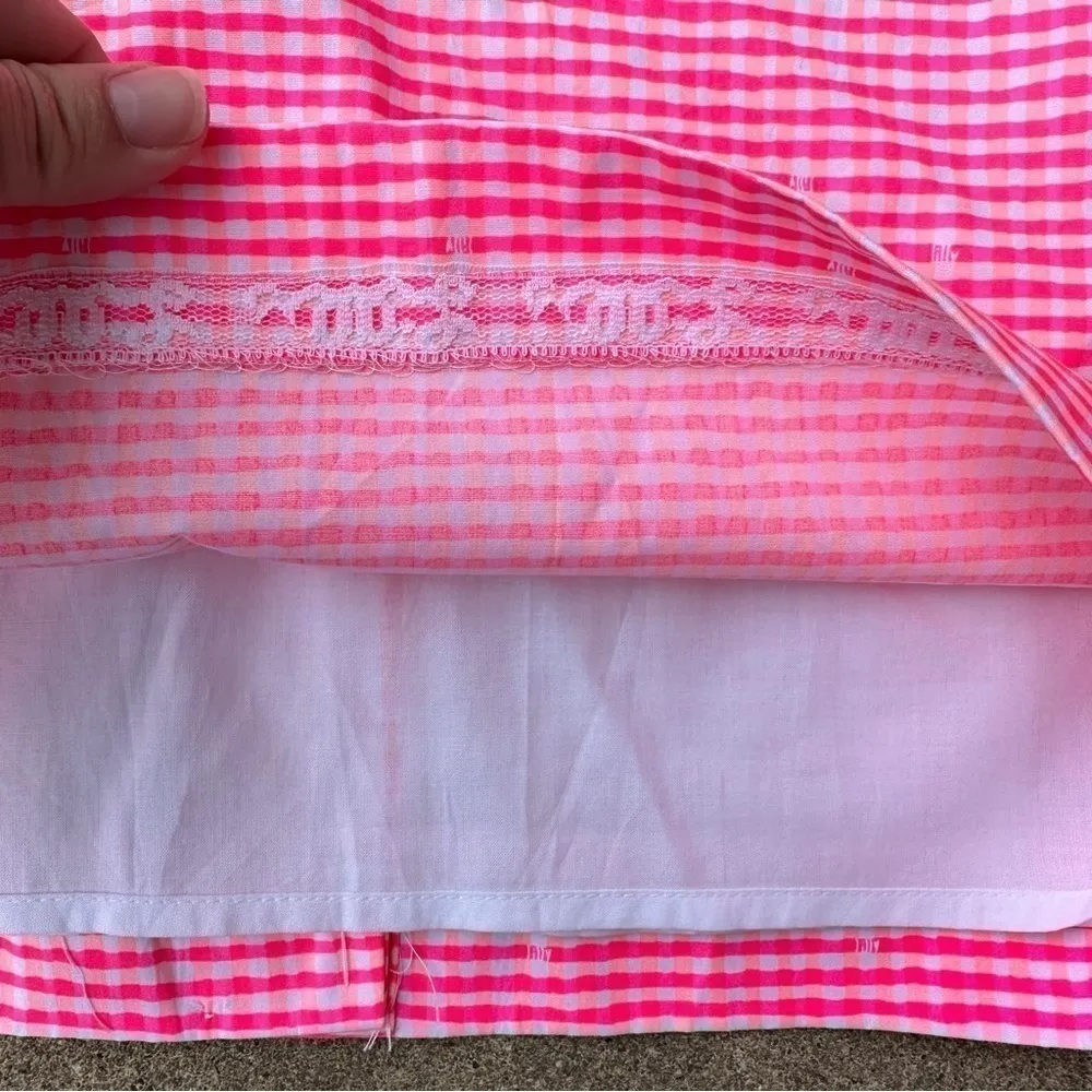 Lilly Pulitzer Thyme Scallop Peplum Gingham Skirt - Image 4