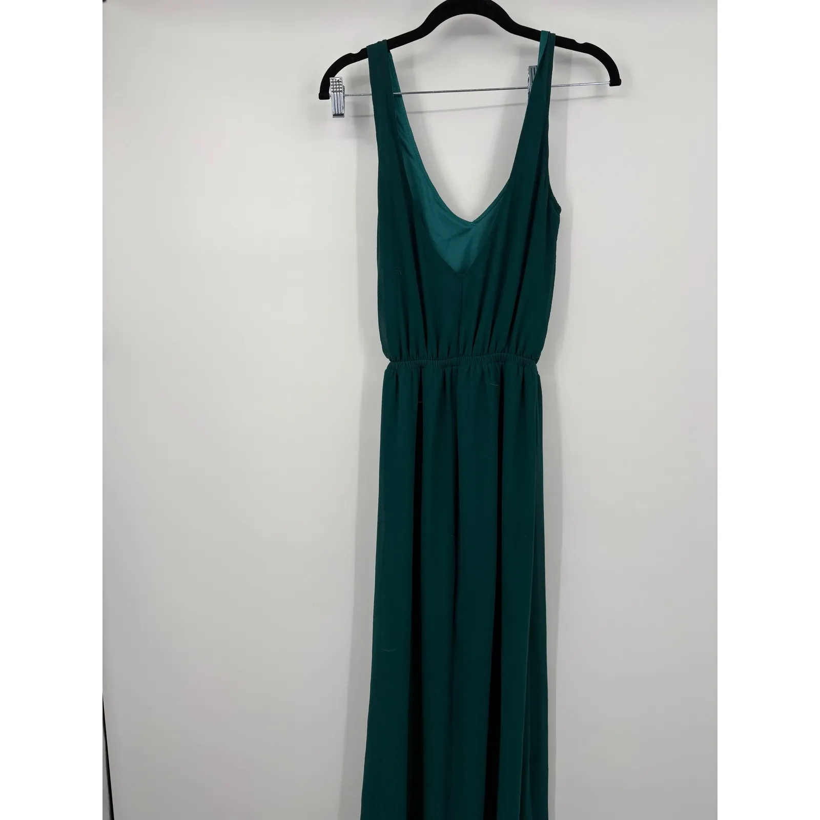 Show Me Your Mumu Teal V Neck Sleeveless Empire Waist Maxi Dress XSmall - Image 6