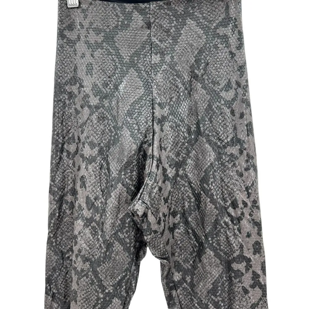 Commando‎ Faux Leather Legging with Control Gray Snake Print Size Small - Image 5