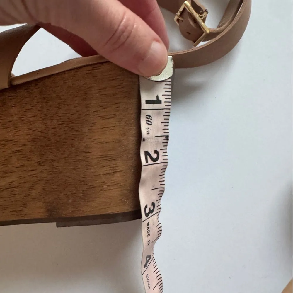 Elizabeth & James Nude Bax Platform Sandal Size 9B - Image 6