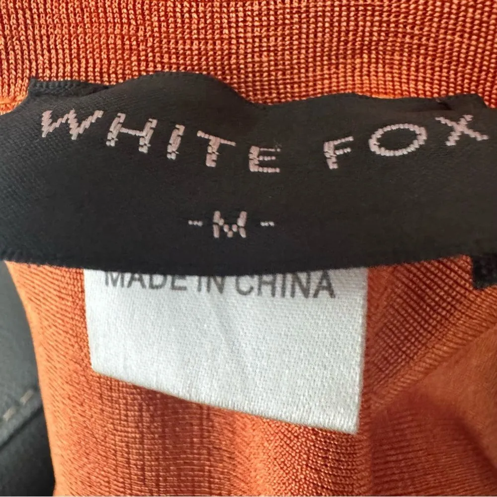 White Fox rustic orange hunter cropped top size medium - Image 5