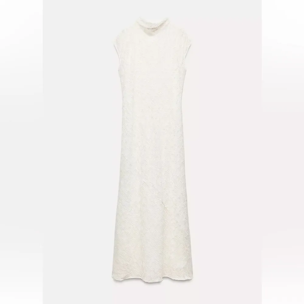 NWT ZARA WHITE EMBROIDERED MAXI DRESS - Image 7