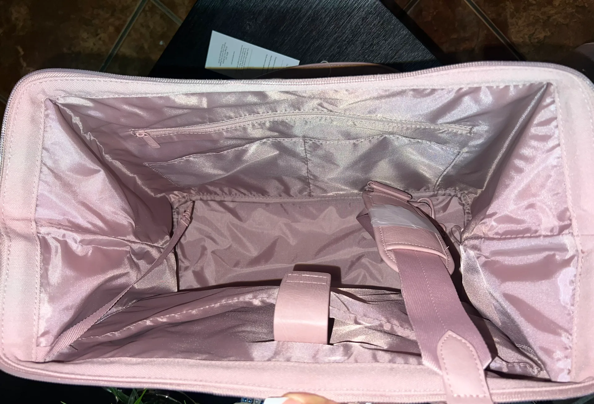 BEIS Mini Weekender in Atlas Pink - Image 4